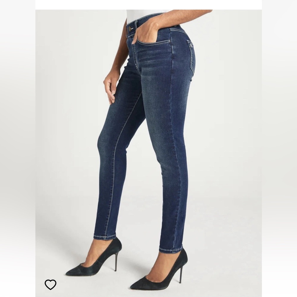 Betabrand XS Signature Mid-Rise Denim Skinny Roma Wash Jeans 26” & 28” Inseam